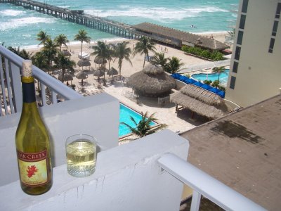 Add wine to the balcony