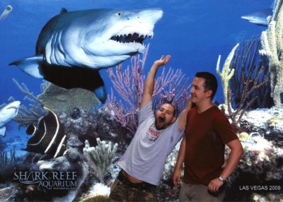 Tim and I at Mandalay Bay aquarium