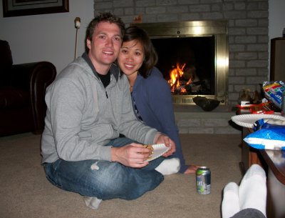 Grant and GF at Mike's house
