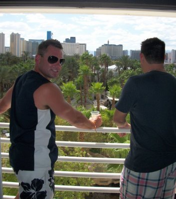 Rob and Tim in our room
