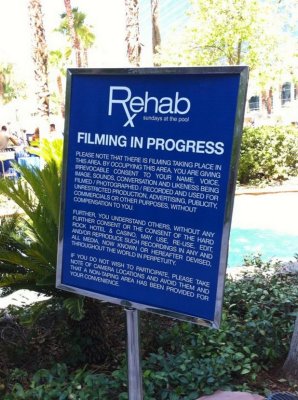 The Rehab pool party on Sunday