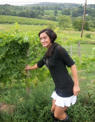 Laura at Hopkins Winery in CT