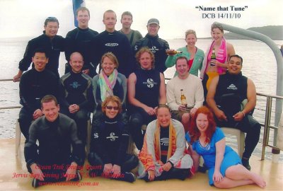 A dive group in Jervis Bay Australia