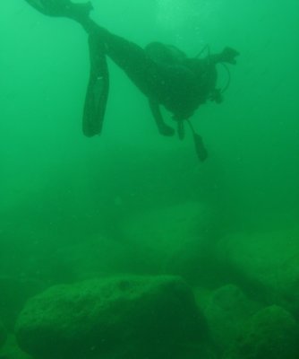 Mike D underwater