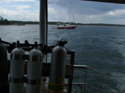On the dive boat