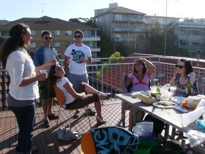Group on roof
