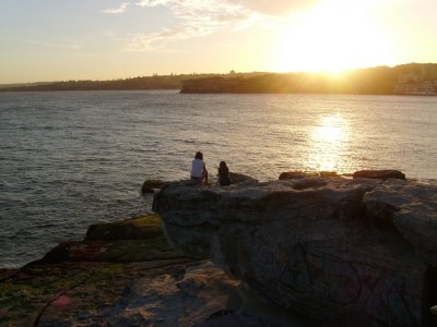 A fine way to look at a sunset