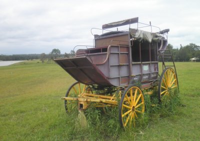 Old wine tasting carriage