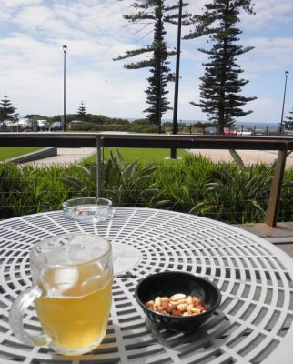 Enjoying a beer in Wollongong