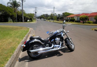 My motorcycle near Windang Beach