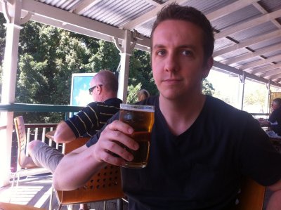 Me and a beer in Eumundi