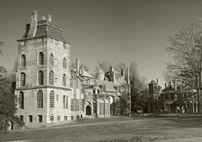 Fonthill in sepia