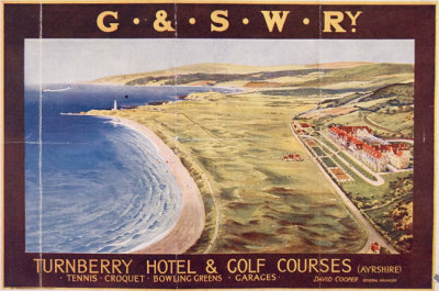 Glasgow and south west railway advert for Turnberry 1908