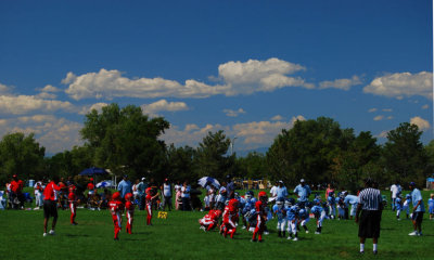 ERIC AND ALI FOOTBALL AND CHEERLEADING