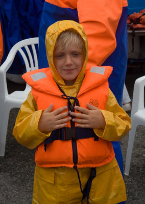 William in his waterproof gear