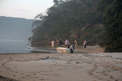 Disembarking for sundowners