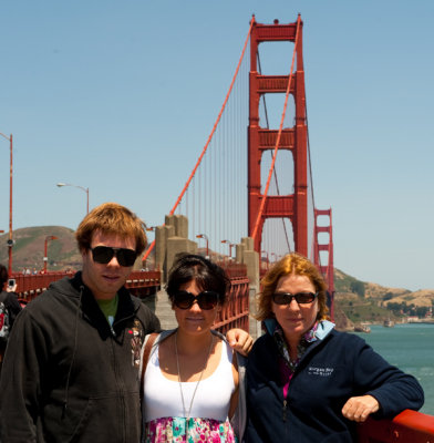 Monique Nick and Allie at Golden Gate