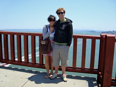 Nick and Allie on Golden Gate bridge