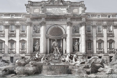 OH496-Trevi Fountain: etching