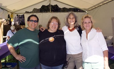 Happy volunteers: Vince, Donna, Willow, Linda