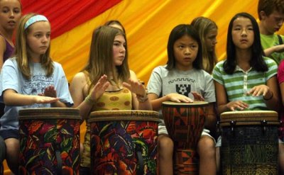 Kids' world music drumming workshop