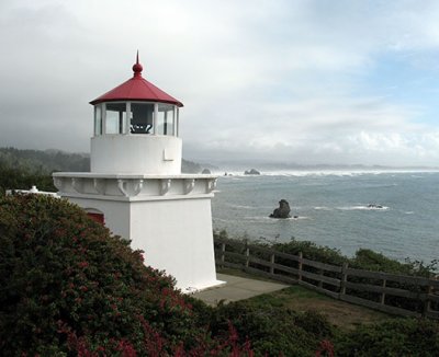 Trinidad Memorial Lighthouse, overlooking the harbor