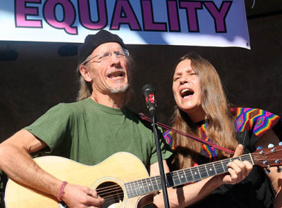 John Michael and Susan sing Spirit Move Me for equality