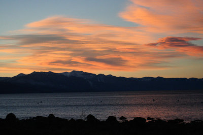 Tahoe sunrise from King's Beach