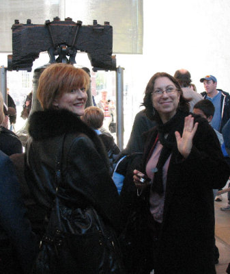 Celeste and Jean at the Liberty Bell