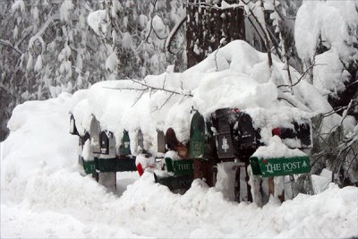 Snow photos, Magalia to Stirling City, CA - Feb. 14, 2009