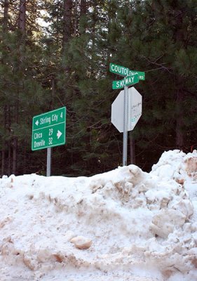 Street sign at Lovelock, 3,000 feet elevation