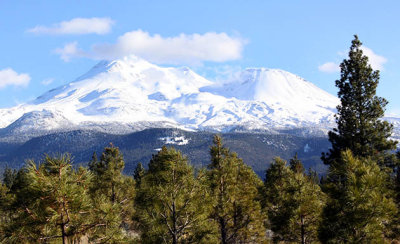 Mt. Shasta from the city of Weed