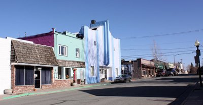 Colorful downtown Weed