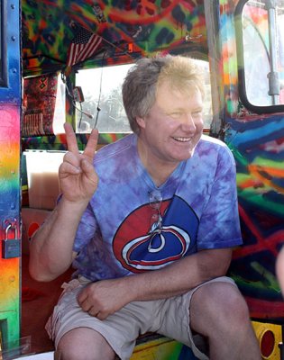 Zane Kesey - on the bus at Shoreline