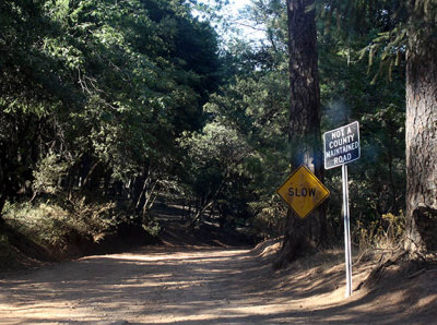 The beginning of Jordan Hill Road, Magalia