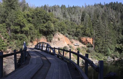 Bridge at Whiskey Flat, constructed by U.S. Forest Service in 1936