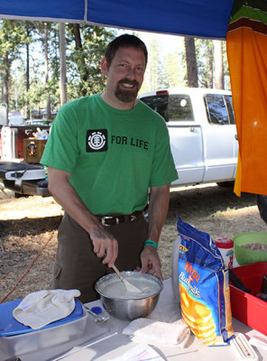 Mmmm, campground pancakes!