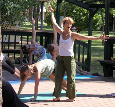 Anusara yoga, led by Paula Barros