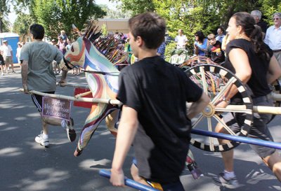  Barber Neighborhood horse team on the run