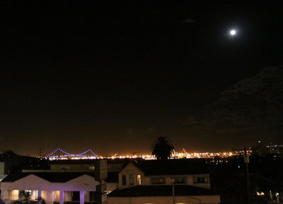 Lights over San Pedro - a mile from our departure docks