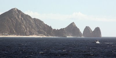 Approaching Cabo San Lucas, the southern tip of Baja California