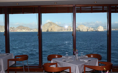Cabo San Lucas from one of the ship's dining rooms
