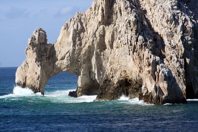 Famous arch at Land's End, Cabo San Lucas, where the Sea of Cortez meets the Pacific