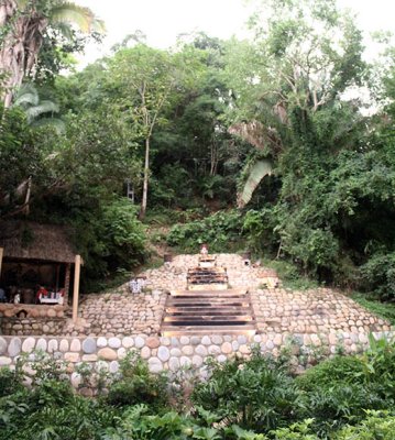 Las Caletas pyramid - where show took place