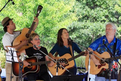 Andre Barron (from left), Mandy Sherman, Chris Jennings, Robert Catalano