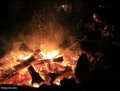 Feeding the bonfire