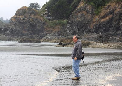 Alan at Moonstone Beach, north of McKinleyville