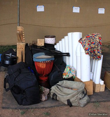 Some of Masanga Marimba's instruments