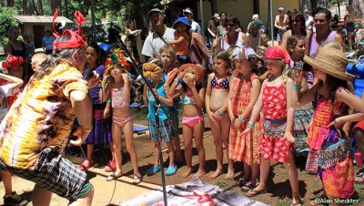 Banana Slug String Band, led by Doug, entertains