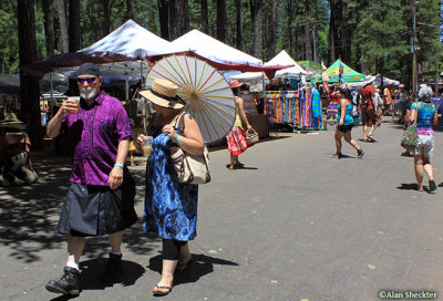 One of the rows of WorldFest artisans